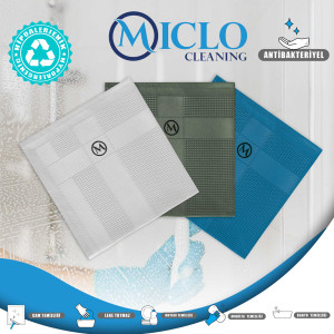 Mikrofiber Temizlik Bezi | Sihirli Bez | 3'lü Set | 30x40cm | - Dark Renkler