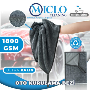 Kirpi Bez | 1800gsm Profesyonel Oto Kurulama Bezi | Bükümlü İplik Ultra Kalın Doku