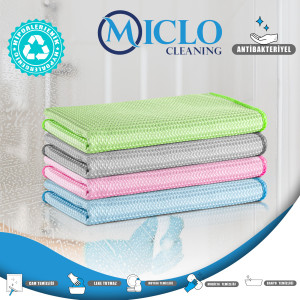 Mikrofiber Süper Sihirli Bez | 40x40cm | Cam ve Ayna Bezi | x4 Adet