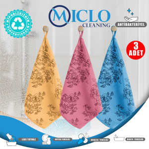 Premium Kalite Desenli Kadife Mutfak Bezi | Leke Tutmaz-Koku Yapmaz x3 Adet 30x40cm